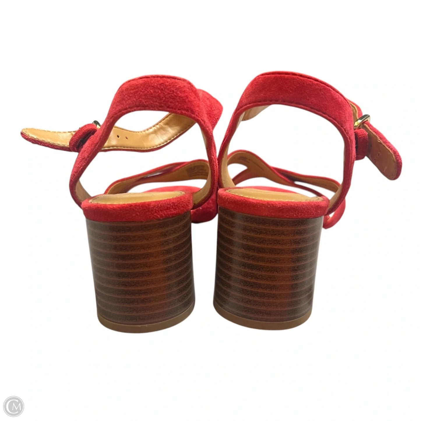 Shoes Heels Block By J. Crew In Red, Size: 8