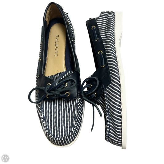 Shoes Flats By Talbots In Blue & White, Size: 8