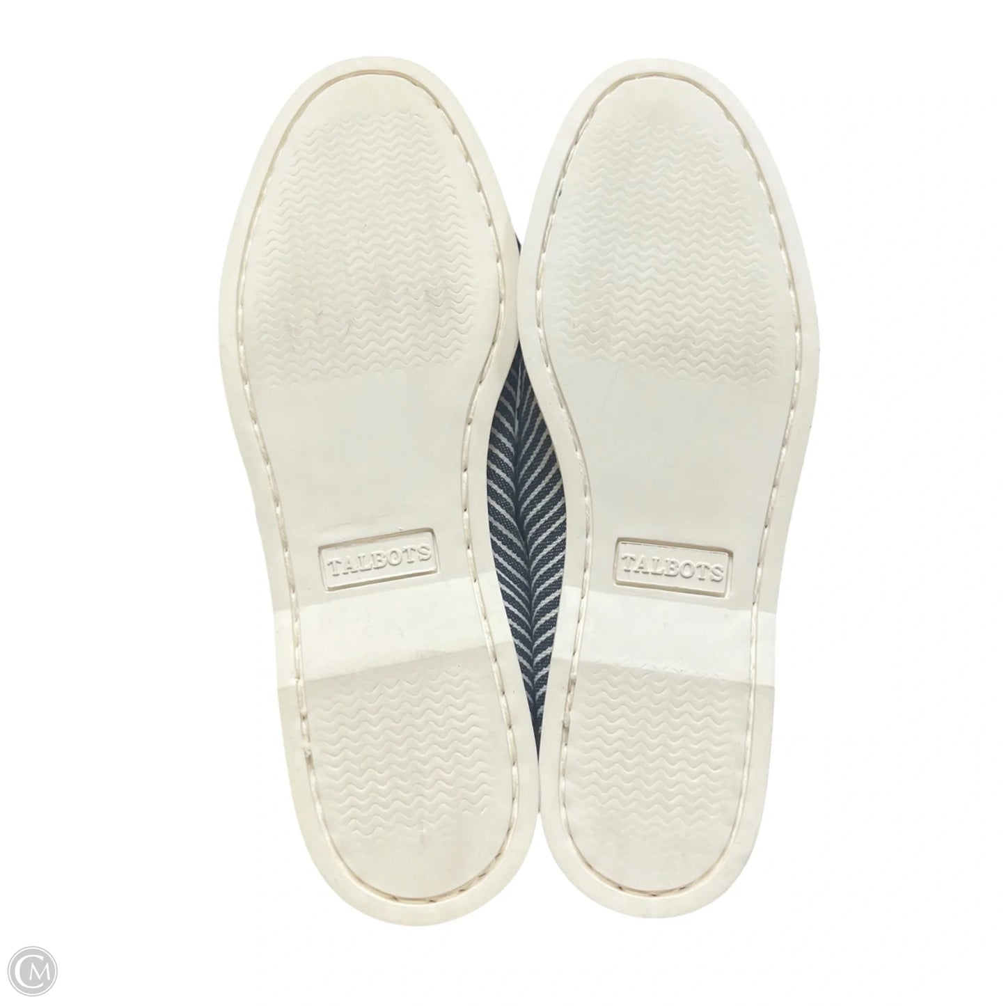 Shoes Flats By Talbots In Blue & White, Size: 8