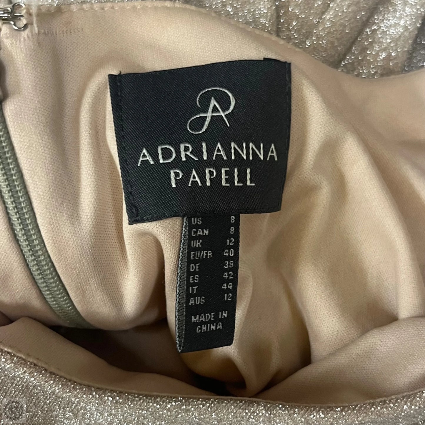 Dress Casual Maxi By Adrianna Papell In Cream, Size: 8