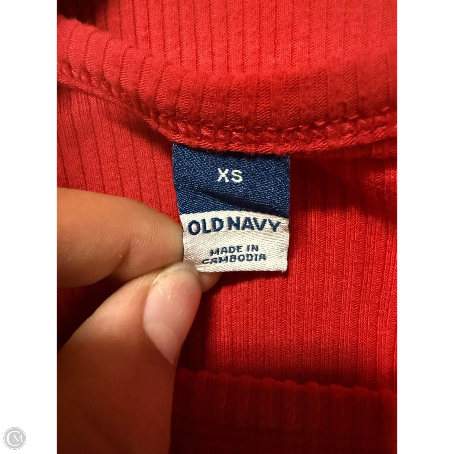 Top Long Sleeve By Old Navy In Red, Size: Xs