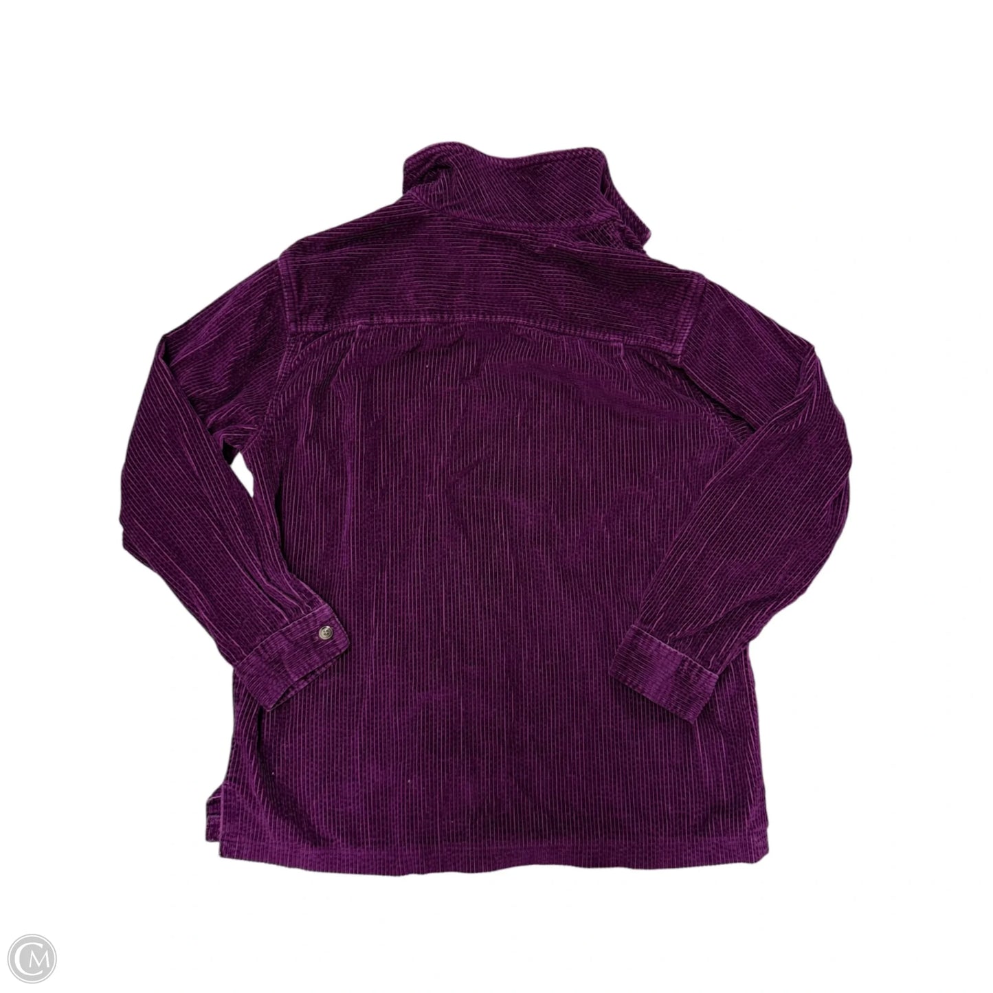 Jacket Shirt By L.l. Bean In Purple, Size: M