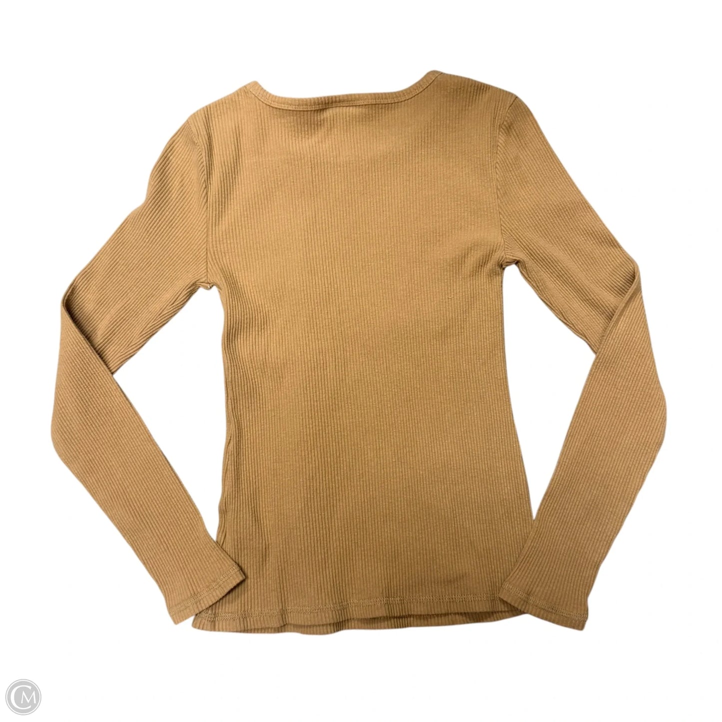Top Long Sleeve By Old Navy In Tan, Size: Xs
