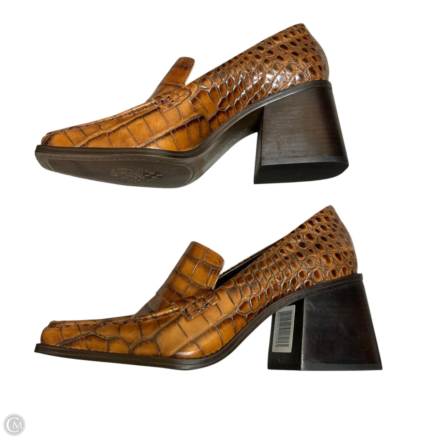 Shoes Heels Block By Vince Camuto In Brown & Orange, Size: 10