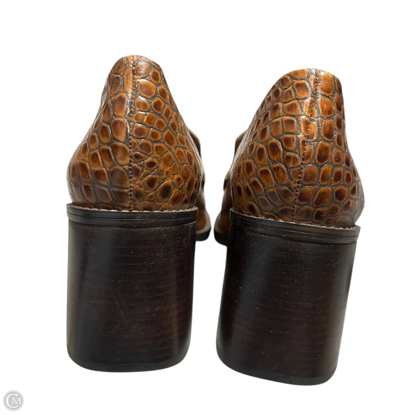 Shoes Heels Block By Vince Camuto In Brown & Orange, Size: 10