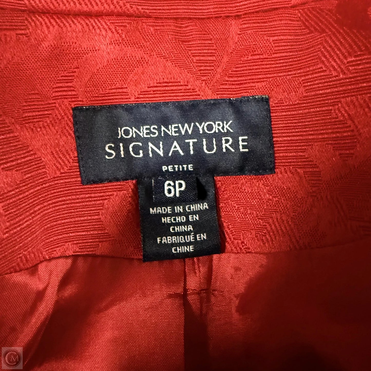 Blazer By Jones New York In Red, Size: Sp
