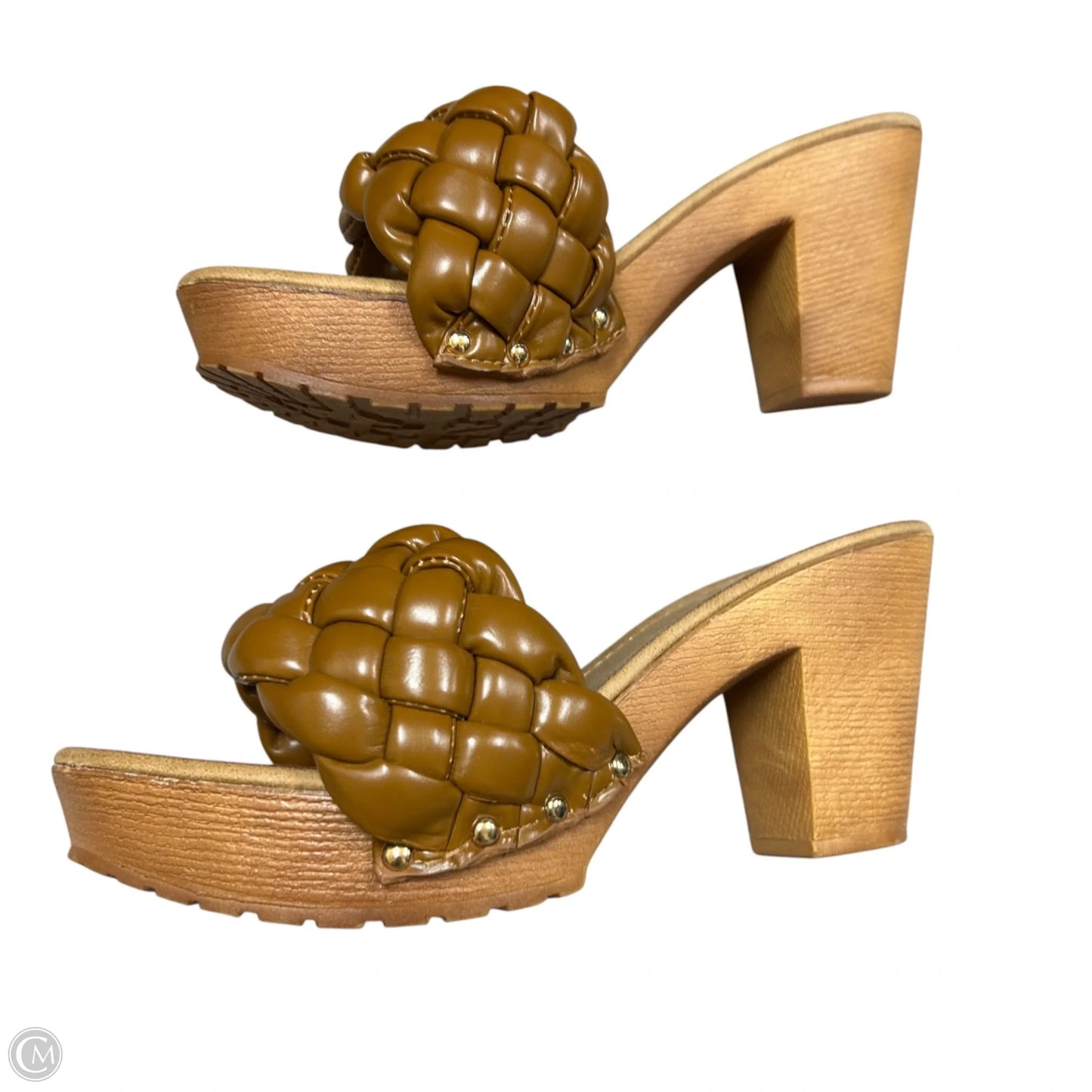 Shoes Heels Block By Nature Breeze In Brown, Size: 10