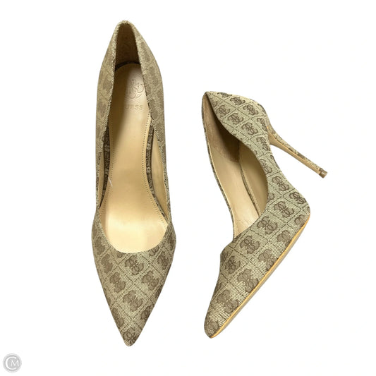 Shoes Heels Stiletto By Guess In Tan, Size: 11