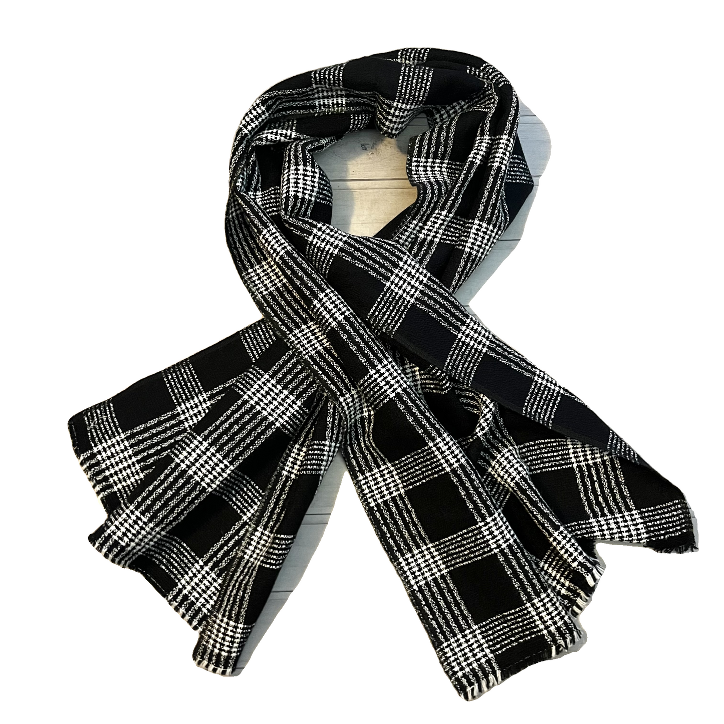 Scarf Winter In Black White