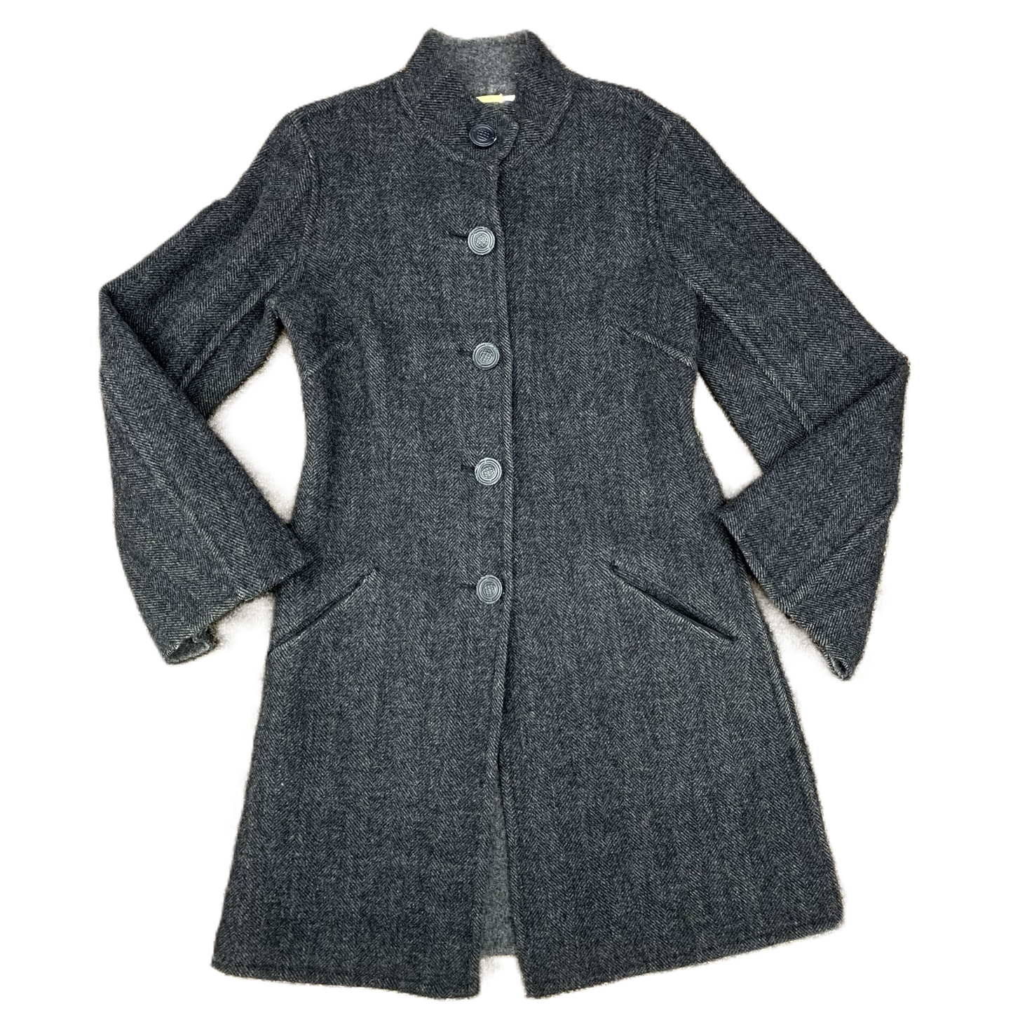 Coat Peacoat By Max Studio In Grey, Size: S