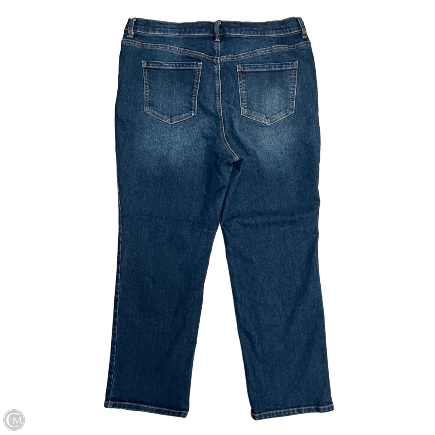Jeans Straight By Gloria Vanderbilt In Blue, Size: 16