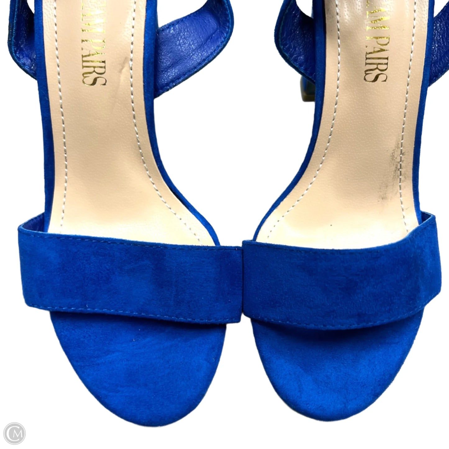 Sandals Heels Block By Dream Paris In Blue, Size: 6