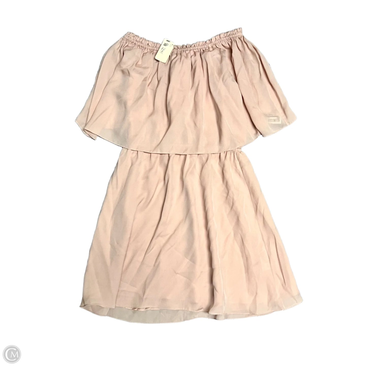 Dress Designer By Halston In Peach, Size: S
