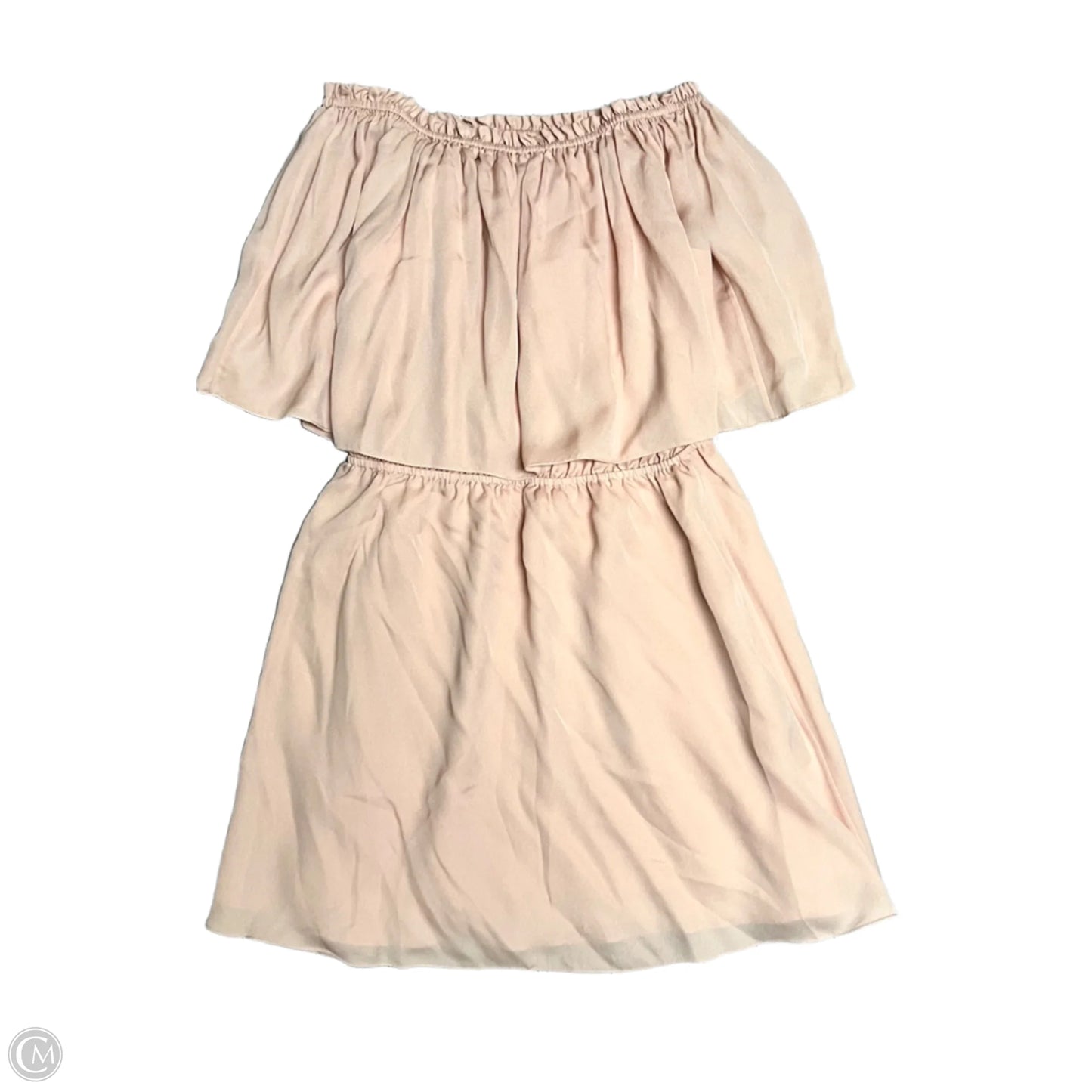 Dress Designer By Halston In Peach, Size: S