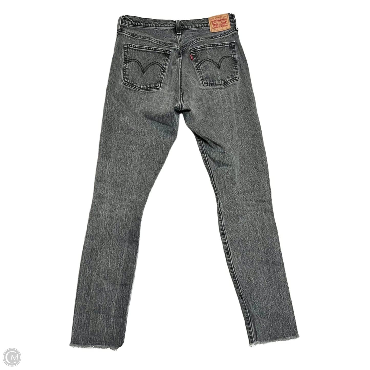 Jeans Skinny By Levis In Grey, Size: 8