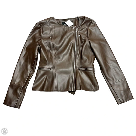 Jacket Moto By Mark Alan In Brown, Size: Xl