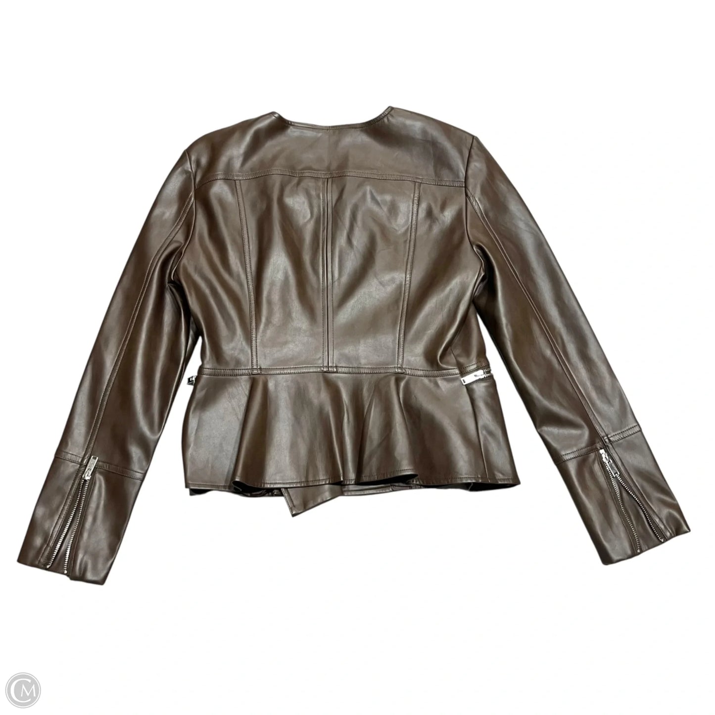 Jacket Moto By Mark Alan In Brown, Size: Xl