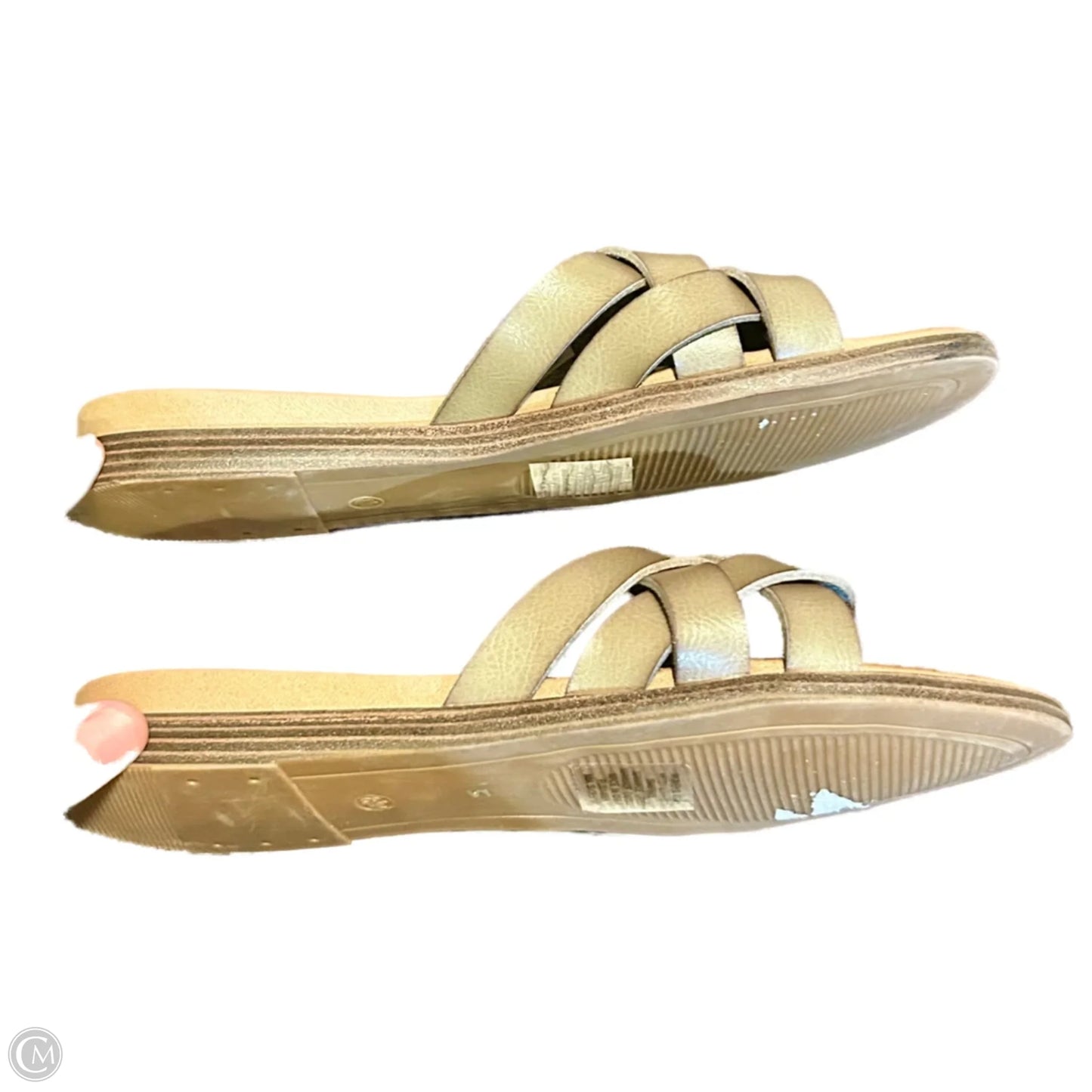 Sandals Flats By Mia In Green, Size: 8.5