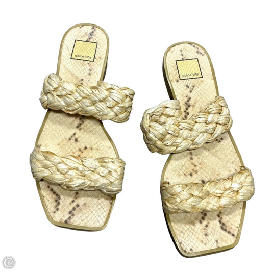 Sandals Flats By Dolce Vita In Beige, Size: 9.5