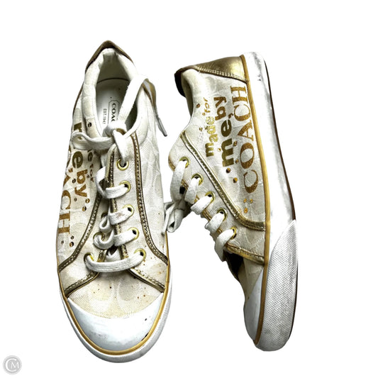 Shoes Designer By Coach In Cream, Size: 10