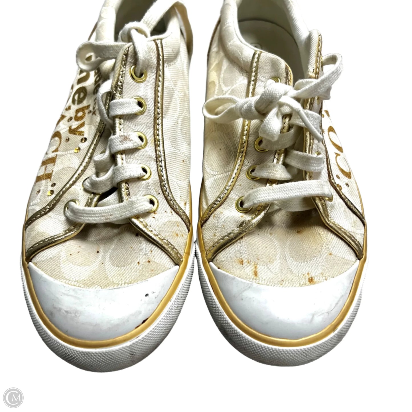 Shoes Designer By Coach In Cream, Size: 10