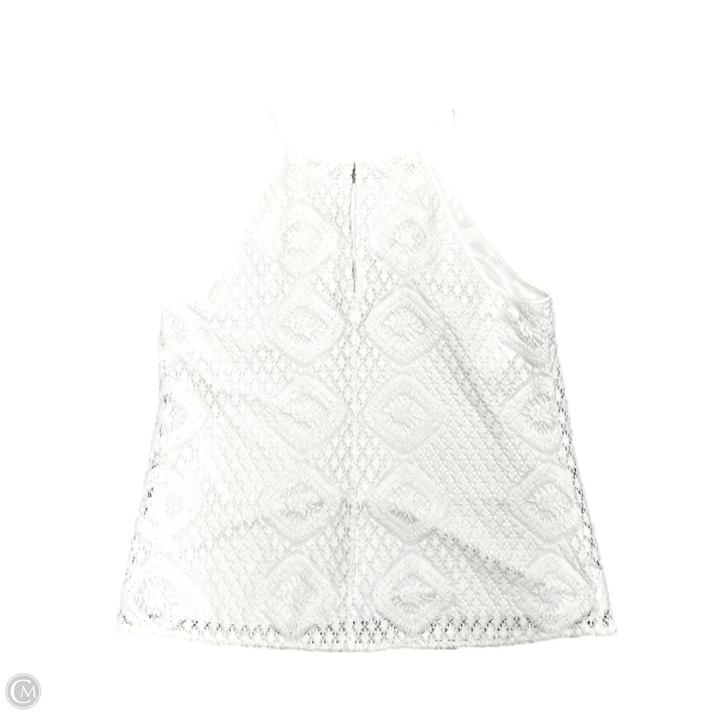 Top Sleeveless Designer By Lilly Pulitzer In White, Size: L