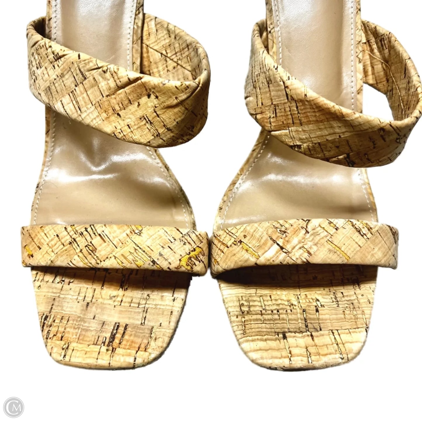 Sandals Heels Block By Dv In Tan, Size: 10