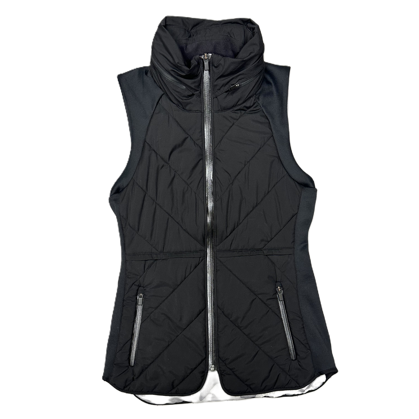 Vest Puffer & Quilted By Athleta In Black & Grey, Size: Xxs