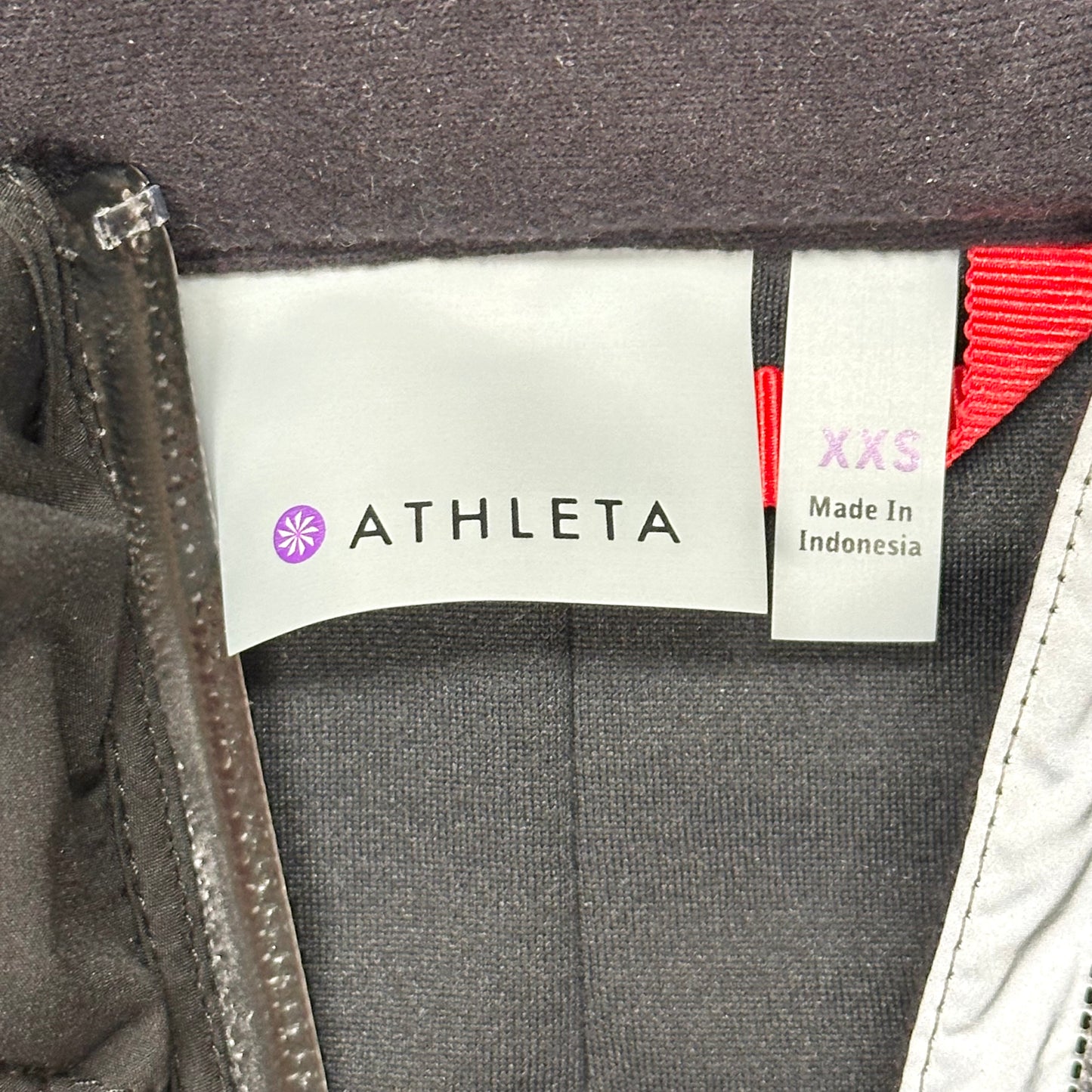 Vest Puffer & Quilted By Athleta In Black & Grey, Size: Xxs