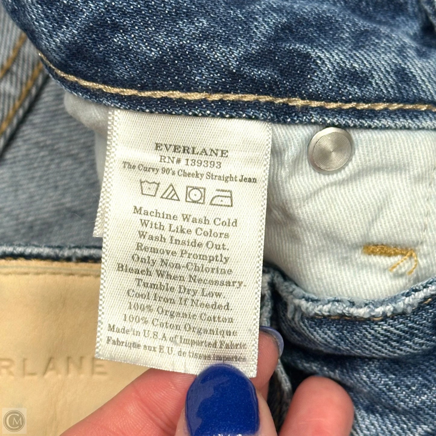 Jeans Straight By Everlane In Blue, Size: 6
