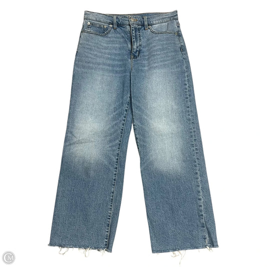Jeans Wide Leg By J. Crew In Blue, Size: 4
