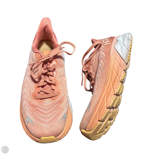 Shoes Sneakers By Hoka In Orange, Size: 7.5