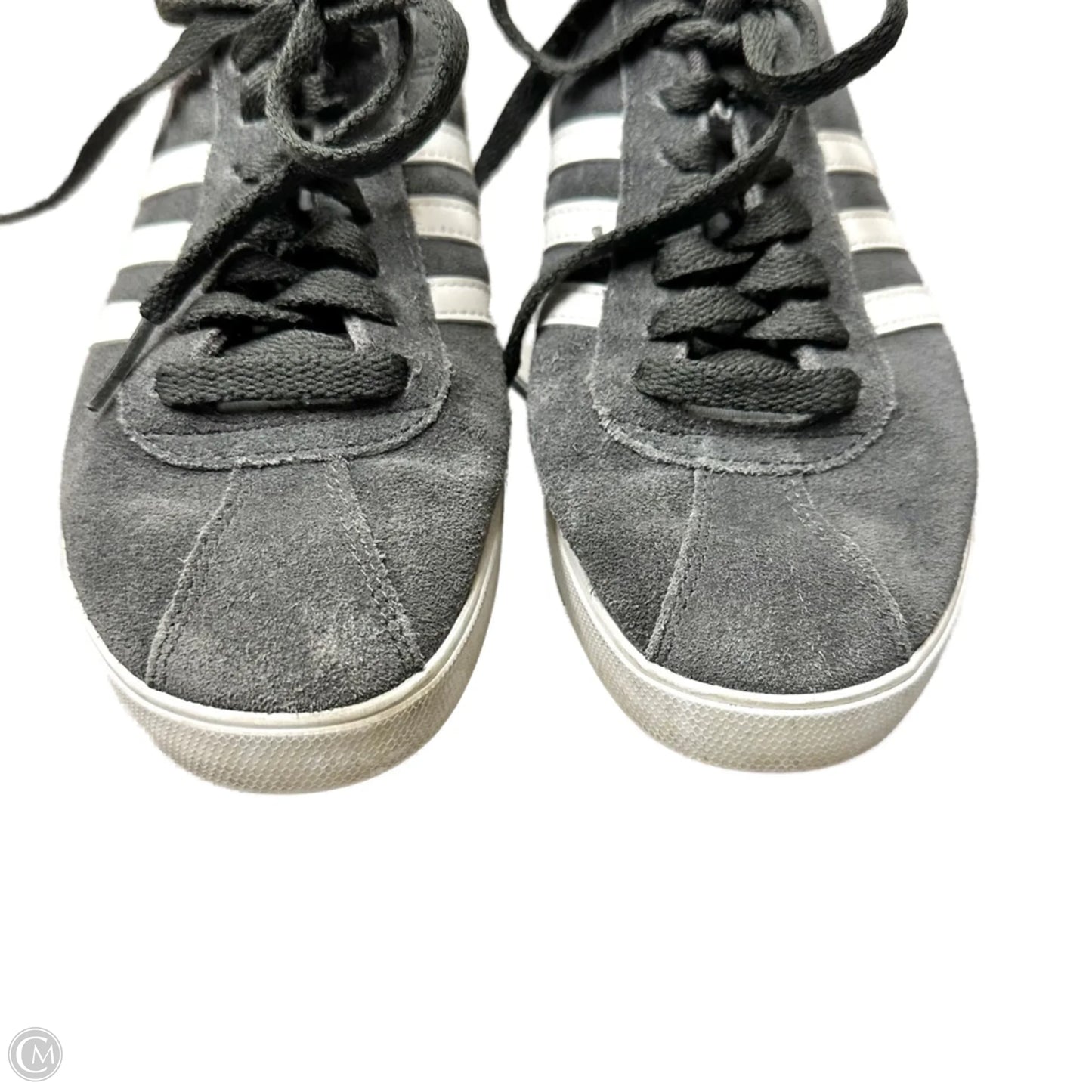 Shoes Sneakers By Adidas In Grey & White, Size: 6.5