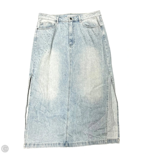 Skirt Designer By Rebecca Minkoff In Blue, Size: L