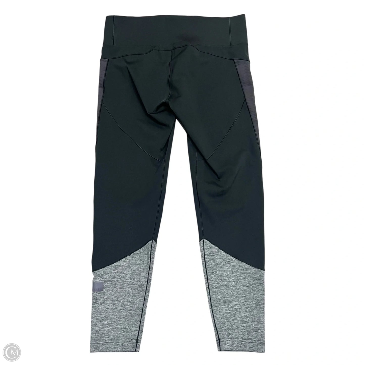 Athletic Leggings By Adidas In Black & Grey, Size: L
