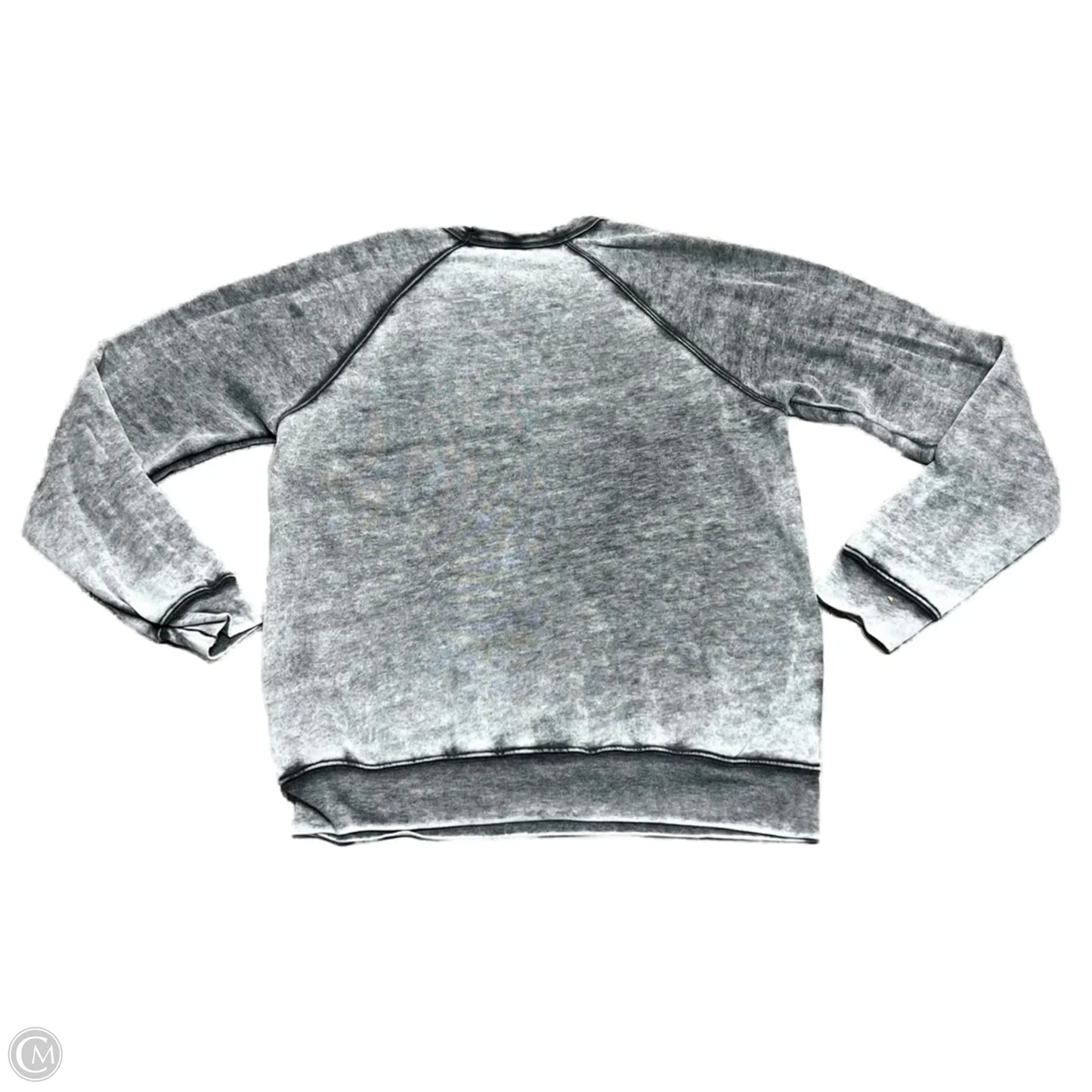 Top Long Sleeve By Bella + Canvas In Grey, Size: M