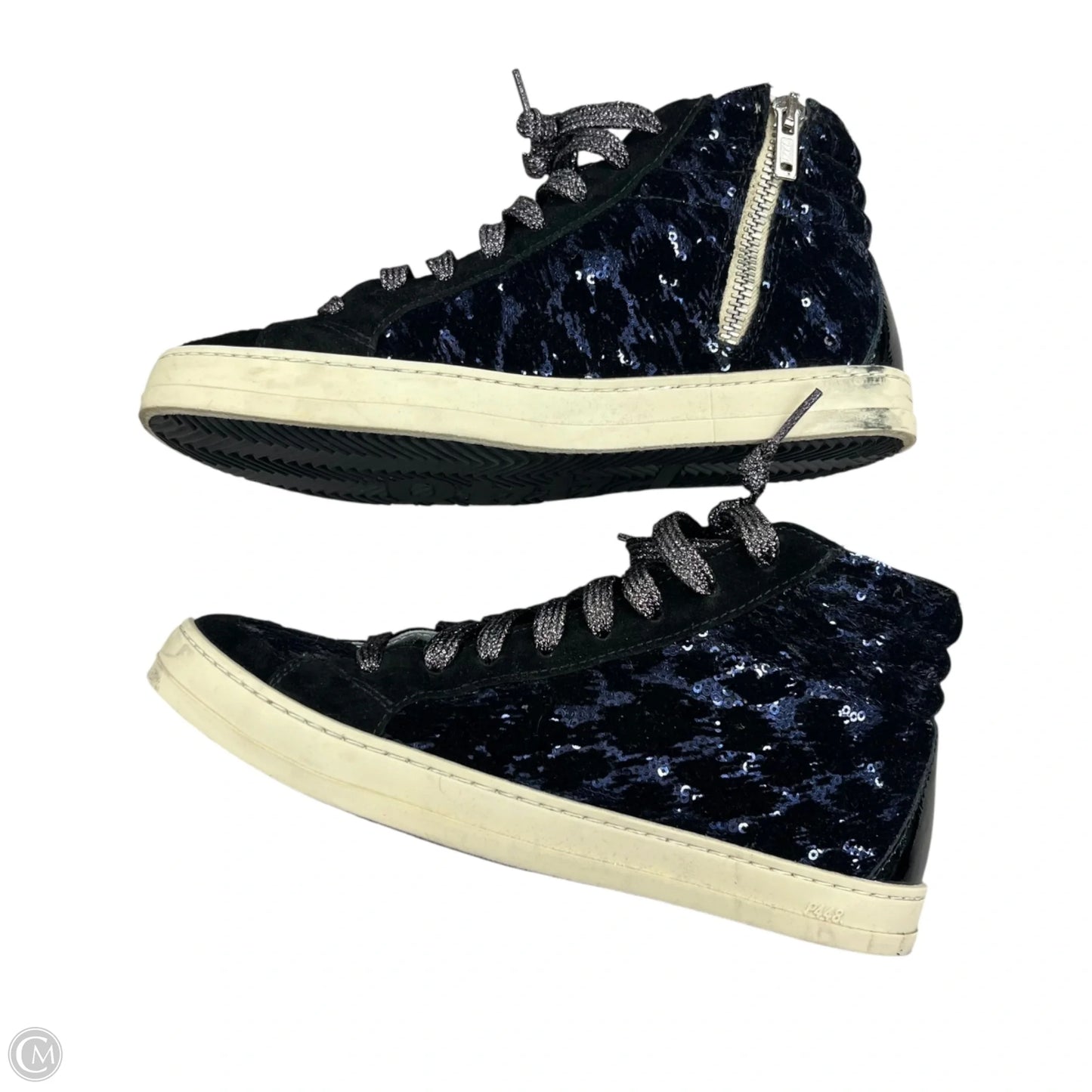 Shoes Sneakers By P448 In Black & Purple, Size: 6.5