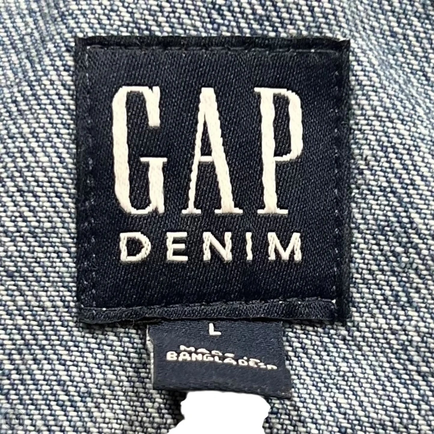 Jacket Denim By Gap In Blue, Size: L