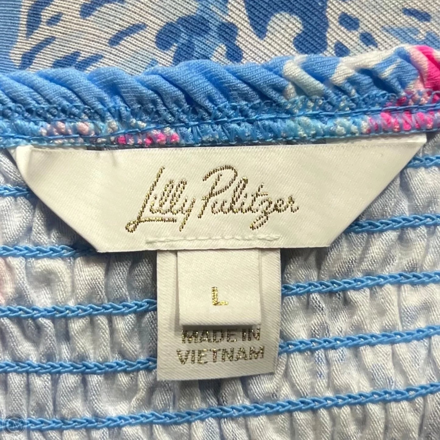 Dress Designer By Lilly Pulitzer In Blue, Size: L