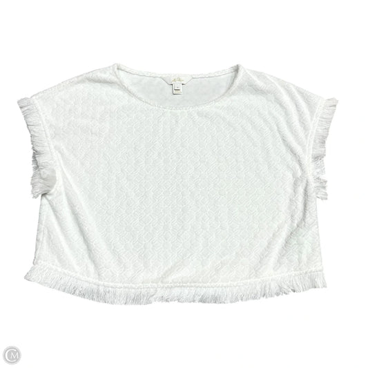 Top Short Sleeve Designer By Lilly Pulitzer In White, Size: S