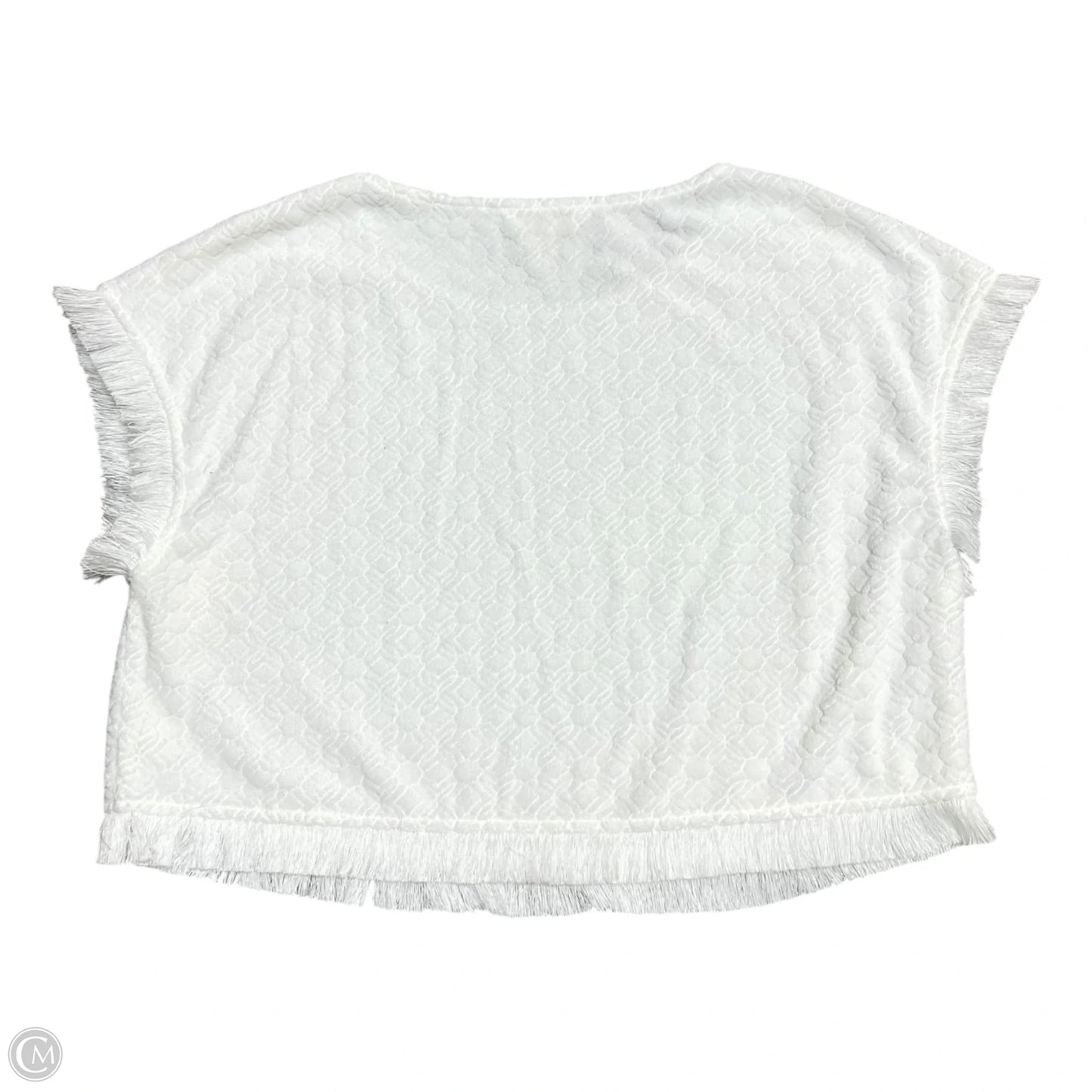 Top Short Sleeve Designer By Lilly Pulitzer In White, Size: S