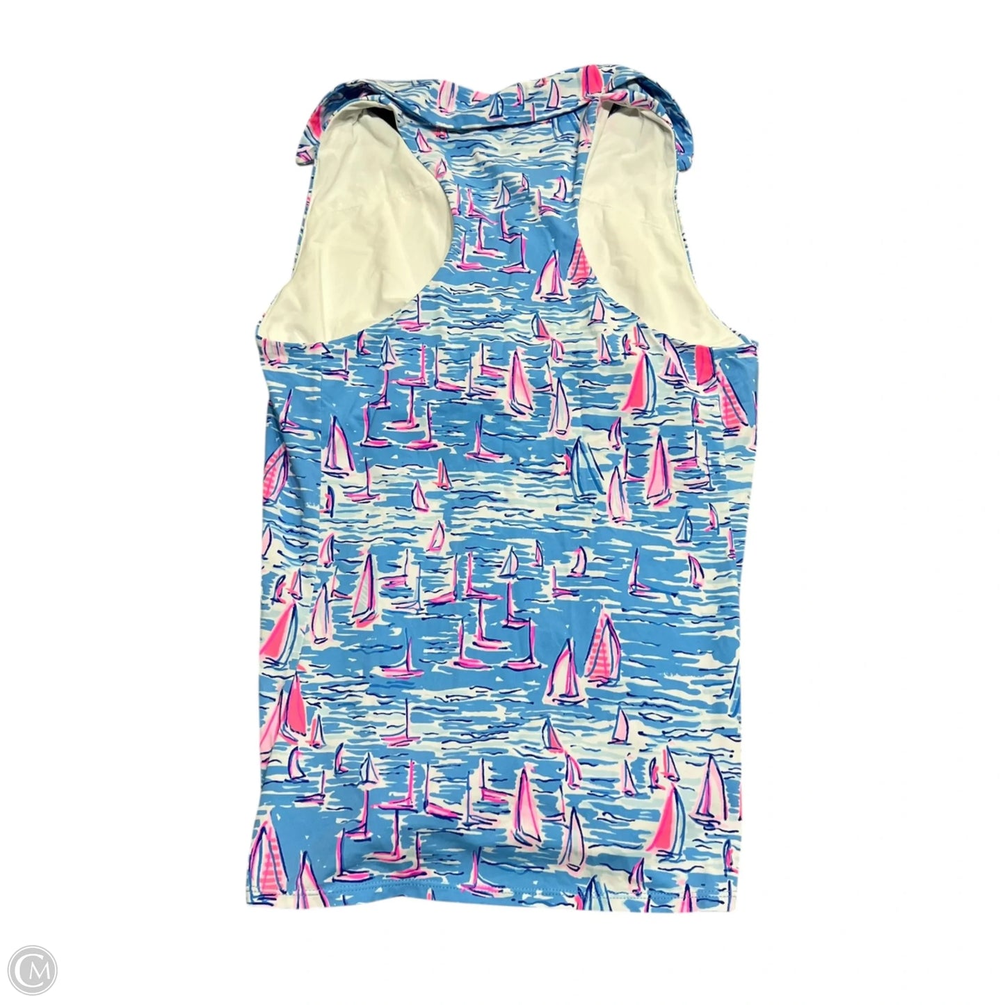Top Sleeveless Designer By Lilly Pulitzer In Blue, Size: M
