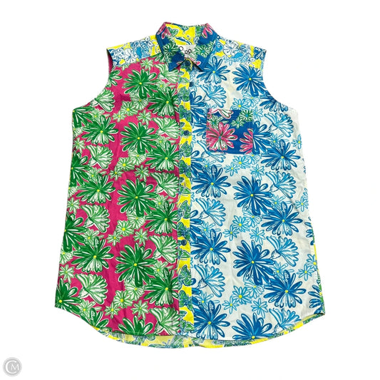Top Sleeveless Designer By Lilly Pulitzer In Multi-colored, Size: L