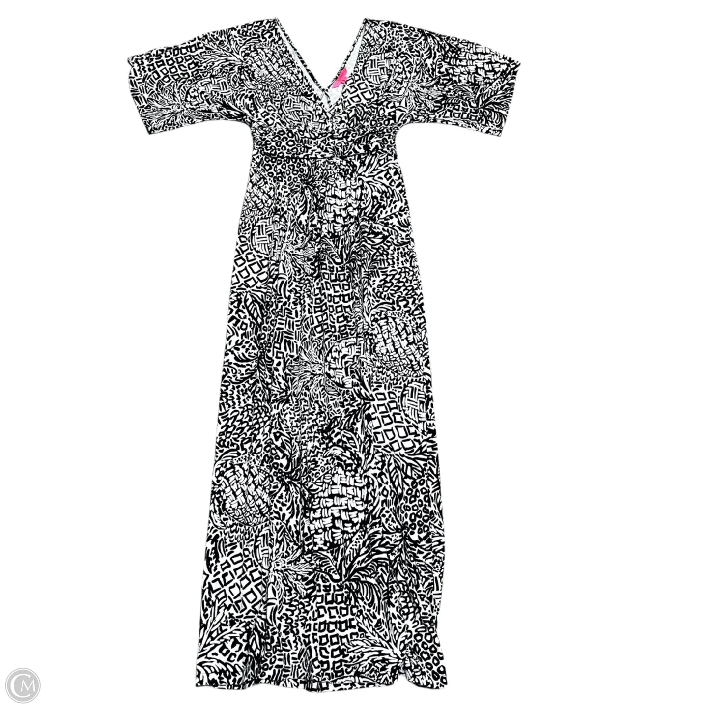 Dress Designer By Lilly Pulitzer In Black & White, Size: M