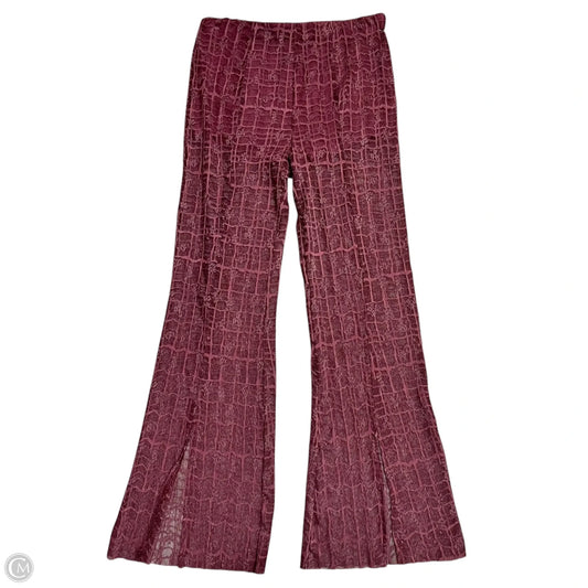 Pants Wide Leg By Free People In Maroon, Size: S