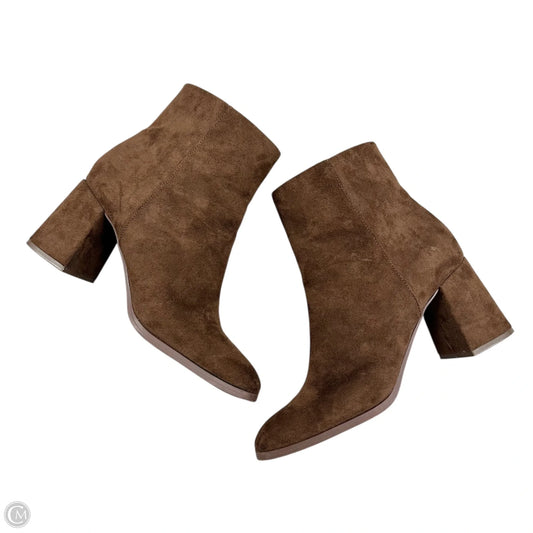 Boots Ankle Heels By Madden Girl In Brown, Size: 9
