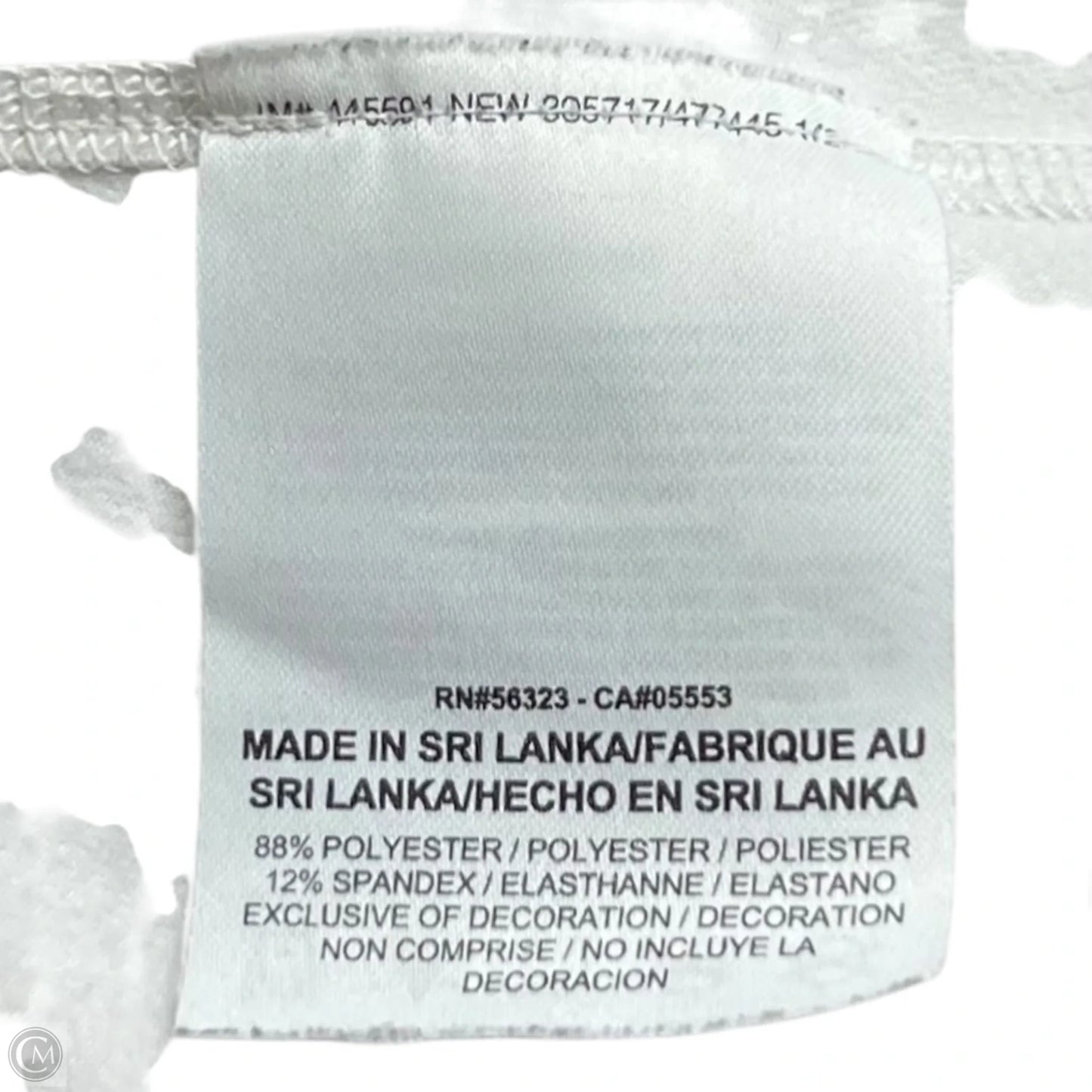 Athletic Top Long Sleeve Collar By Nike Apparel In White, Size: M