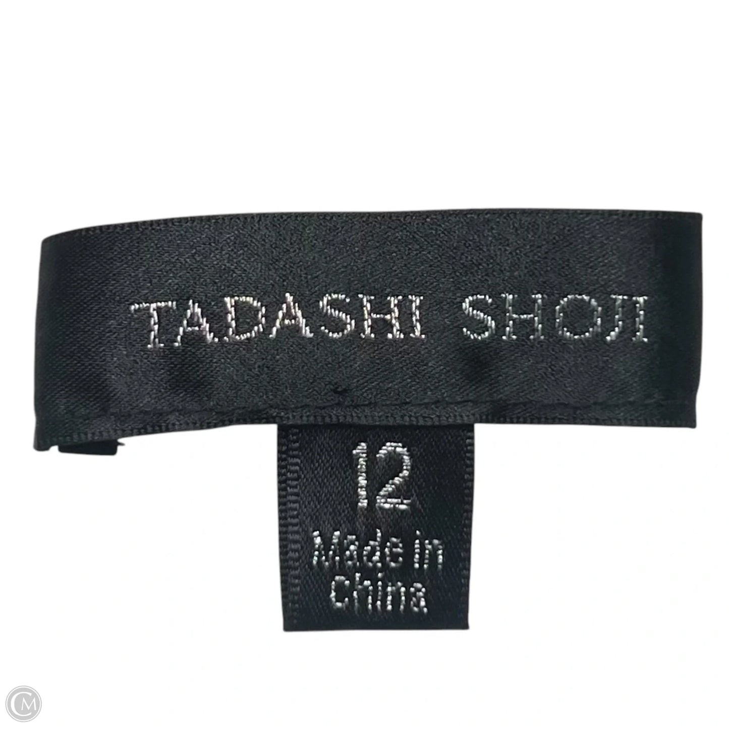 Dress Party Midi By Tadashi Shoji In Black & Cream, Size: L