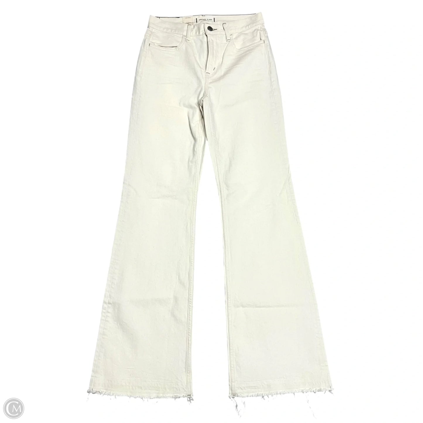 Jeans Flared By Ae77 In Cream, Size: 2