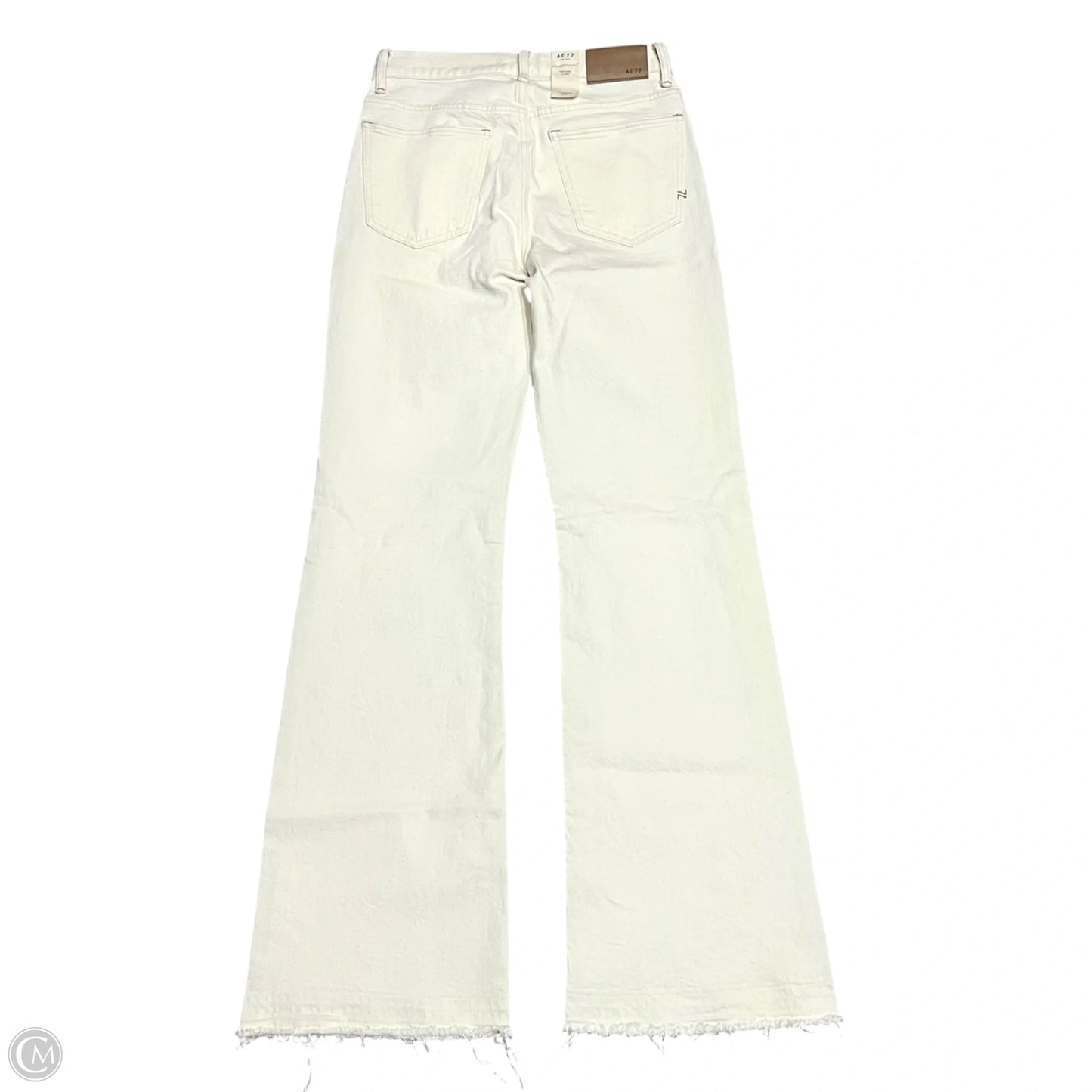 Jeans Flared By Ae77 In Cream, Size: 2